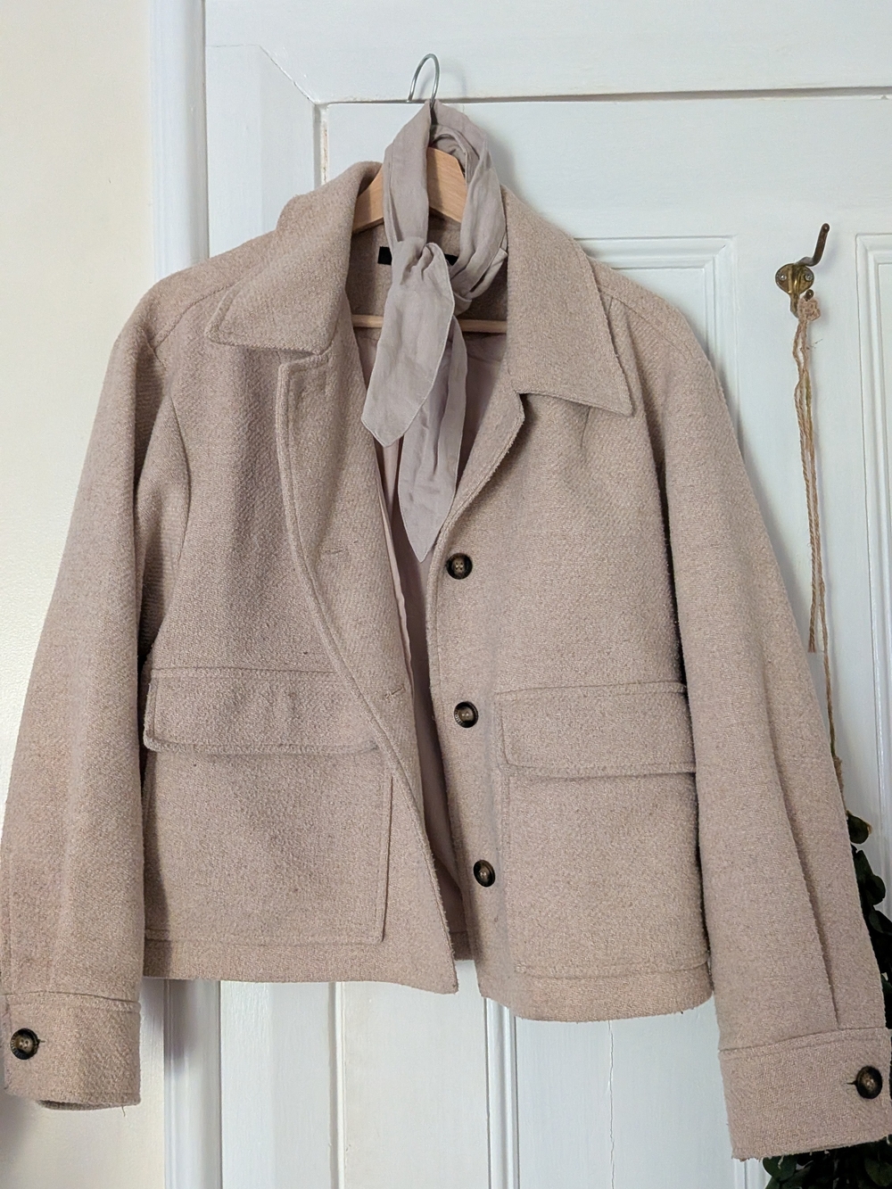 Ilse Jacobsen Beige Wool Short Coat